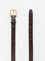 Repeated Stitch Belt Havana & Brass At Couverture & The Garbstore By Tory Leather Front Shot
