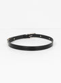 Silver Buckle Set Belt Black & Nickel