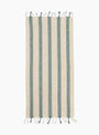 turquouse cotton linen hand towel 