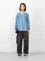 Poppy top blue print 