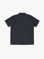 YMC Malik Shirt Navy & Ecru Back Shot