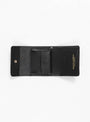 Tri-Fold Latigo Leather Wallet Black
