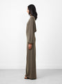 Soar Pants Teak Brown by Baserange at Couverture and The Garbstore Side Shot