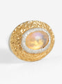 Opal Oval Earring Vermeil Isabella Etou at Couverture & The Garbstore womens jewellery