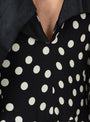 Dot Print Dress Black by TOGA PULLA at Couverture and The Garbstore polka dots