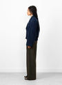 Jamilah Jacket Navy by Christian Wijnants at Couverture and The Garbstore side profile