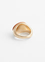 Gold Plated Brass Ring Gold by Helena Rohner at Couverture and The Garbstore reverse 