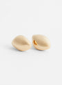 Organic Shape Earrings Gold Plated