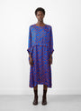 Chewing Dress Rust Blue Chess by Henrik Vibskov at Couverture and The Garbstore 