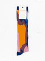Void Transparent Socks Femme Blue Orange by Henrik Vibskov at Couverture and The Garbstore pair 