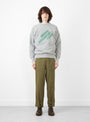 Friday Sweatshirt Heather Grey by TDR at Couverture and The Garbstore full model