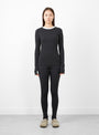 Amy Leggings Dark Grey Melange by Skall Studio at Couverture and The Garbstore full profile