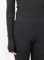 Amy Leggings Dark Grey Melange by Skall Studio at Couverture and The Garbstore close up