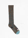 Knee High Socks Leopard Khaki by Bonne Maison at Couverture and The Garbstore