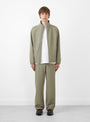 Soft Shell Trousers Green by Hiking Patrol at Couverture and The Garbstore On model full profile