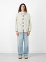 Ivan Longsleeve Shirt Ash by Pilgrim Surf + Supply at Couverture and The Garbstore on model 