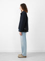 Max Trucker Jacket Navy by Pilgrim Surf + Supply at Couverture and The Garbstore side profile