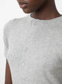 No.369 Eva Grey by Extreme Cashmere at Couverture and The Garbstore button placket