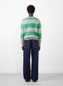 Shaggy Bear Chunky Stripes Jumper Freeze by Howling at Couverture and The Garbstore rear shot