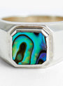Duppy Signet Ring Silver by Maple at Couverture and The Garbstore close up