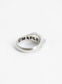 Danny Signet Ring Silver by Maple at Couverture and The Garbstore hallmarking