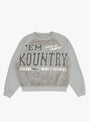 Grizzly Fur Sweatshirt Grey by Kapital at Couverture and The Garbstore 