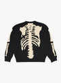 5G Wool Bone Crew Sweater Black by Kapital at Couverture and The Garbstore rear shot
