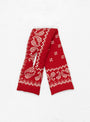 Linen Rayon Bandana Kesa Scarf Red by Kapital at Couverture and the Garbstore full scarf