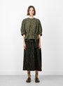 Sukuti Skirt Black Gold by Christian Wijnants at Couverture and The Garbstore on model