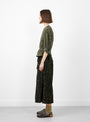 Sukuti Skirt Black Gold by Christian Wijnants at Couverture and The Garbstore side profile