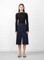 Fessura Skirt Raw Wash by Rachel Comey at Couverture and The Garbstore on model