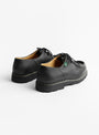 Michael Shoe Black Deer Leather by Paraboot at Couverture and The Garbstore back 