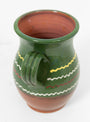 Curved Vase Sage by Casa De Folklore at Couverture and The Garbstore close up