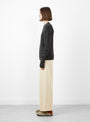 Lauren Manoogian Soft Rib Crewneck Jumper in Ink at Couverture and The Garbstore - side view