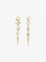 Five Charm With Victorian Drop Earrings White by Grainne Morton at Couverture and The Garbstore