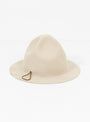 Packable Travel Wool Mountain Hat Beige by Sublime at Couverture and The Garbstore from behind 