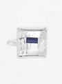 Baby Baggu Metallic Silver at Couverture and The Garbstore close up