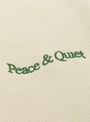 Wordmark Sweatpants Bone by Museum of Peace and Quiet at Couverture and The Garbstore close up
