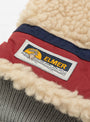 Teddy 5 Finger Glove Beige & Wine by Elmer at Couverture and The Garbstore tab