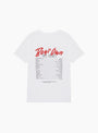 The Charts T-Shirt White/Red by Boy's Own at couverture and the garbstore rear 