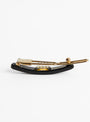 11 Black with Swarovski Hair Clip by Swarovski at Couverture and The Garbstore side 