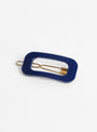 19U Navy Hair Clip by Kanel at Couverture and The Garbstore 