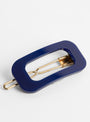 19U Navy Hair Clip by Kanel at Couverture and The Garbstore from above 