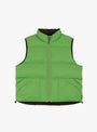 Reversible Down Vest Sprout & Black by Sedan All-Purpose at Couverture and The Garbstore