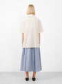 Dallas Shirt Chalk by Cawley at Couverture and The Garbstore rear 