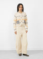 Dusk Corduroy Trousers, Ecru by Henrik Vibskov at Couverture & The Garbstore
Front View