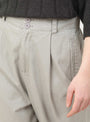 Elastic Dropped Crotch Trouser, Grey by 7115 at Couverture & The Garbstore
Close-up