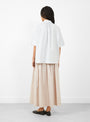 Tulip Blouse by A'Court in Robin's Egg Stripe at Couverture & The Garbstore
Model Back View