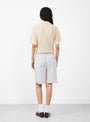 Emeric Shorts Gris Clair and Ecru by Soeur at Couverture & The Garbstore
Back