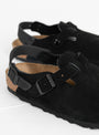 Tokio Suede Narrow Fit Sandals Black at The Couverture and The Garbstore
Close-up